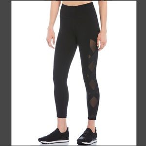 DKNY Sport Mesh-Lattice Leggings
